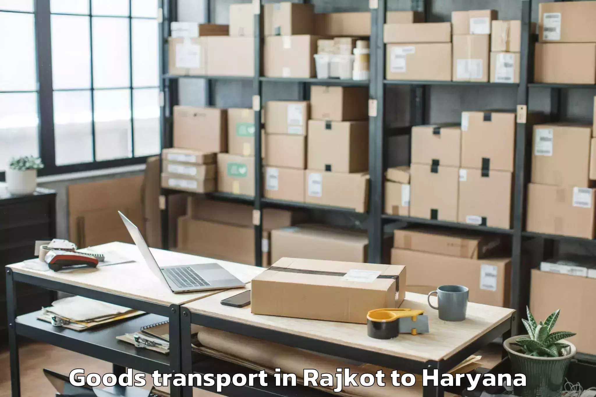 Hassle-Free Rajkot to Naraingarh Goods Transport